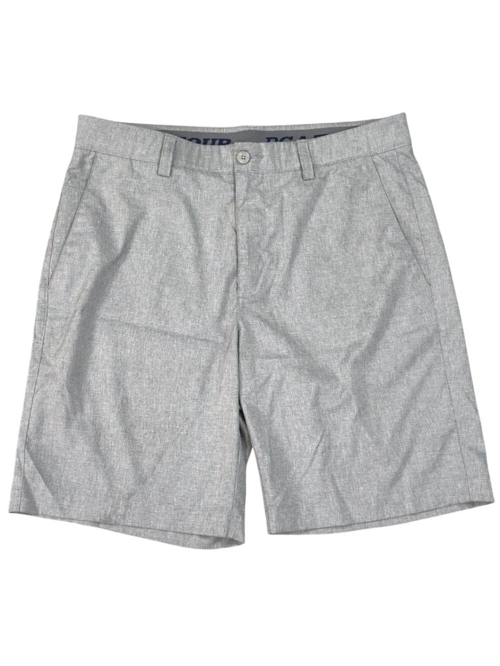 Perry Ellis Golf Shorts Mens Size 32 Gray Heathered PGA Tour Performance Stretch